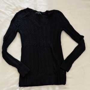 Banana Republic Women's Black V-Neck Sweater
